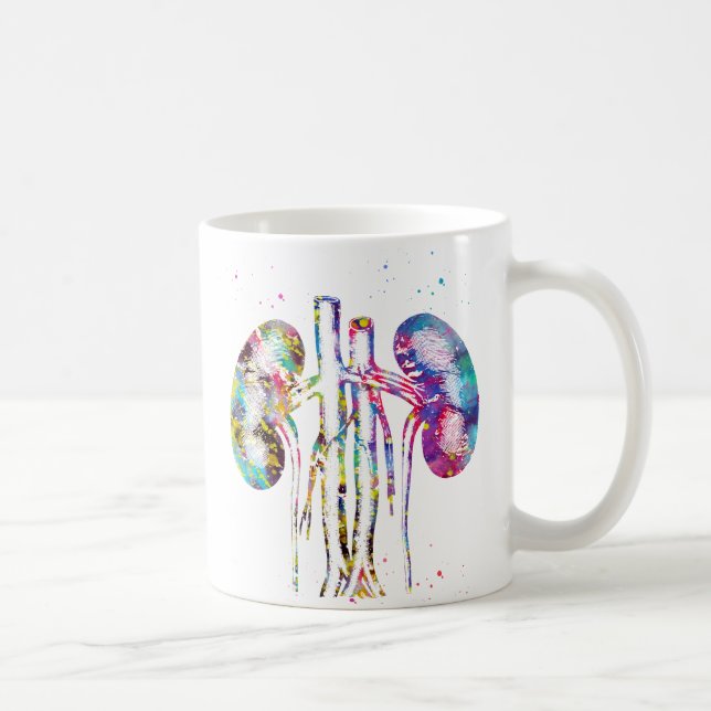 Caneca De Café anatomia dos rins (Direita)