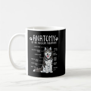 Caneca De Café Anatomia Engraçada - Alaskan Malamute Dog Lover