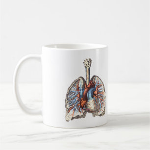 Caneca De Café anatomia médica Pulmões anatômicos