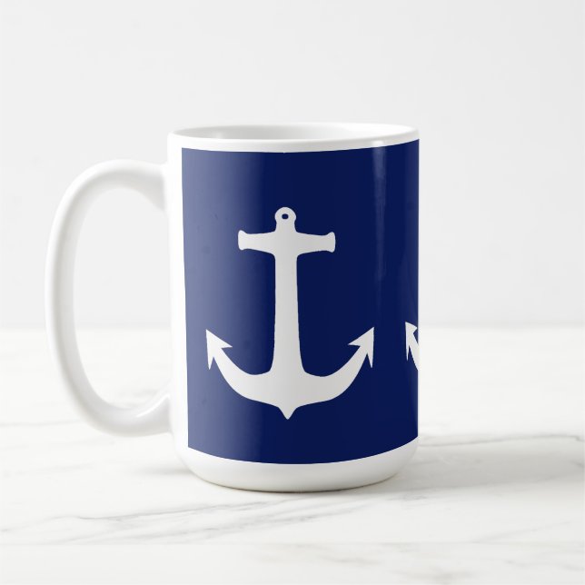 Caneca De Café Anchor Capitão Sail Navegação Marítima (Esquerda)