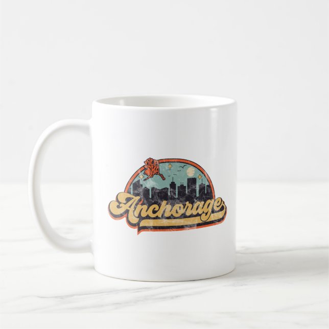 Caneca De Café Anchorage, Alasca (Esquerda)