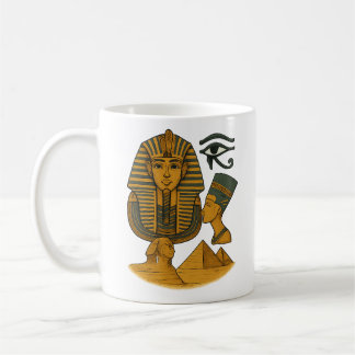 Caneca De Café Ancient Egyptian Pharaoh Symbols 