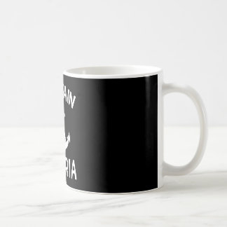 Caneca De Café Âncora de barco de iate de velejar do Capitão Glor