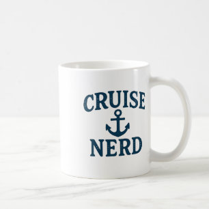 Caneca De Café Âncora Gráfica de Cruzeirista Nerd Desgastada Desi