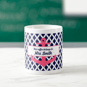 Caneca De Café Âncora Personalizada Este Café Pertence Ao Profess