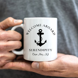 Caneca De Café Ancoragem de barcos personalizada