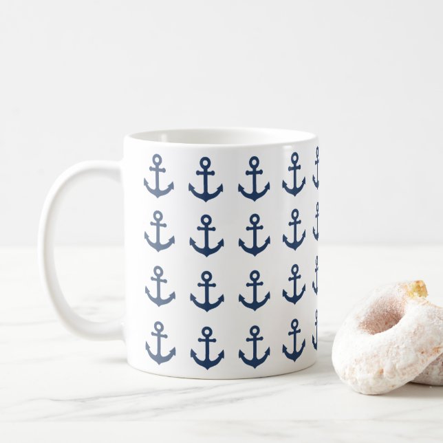 Caneca De Café Âncoras (Com Donut)