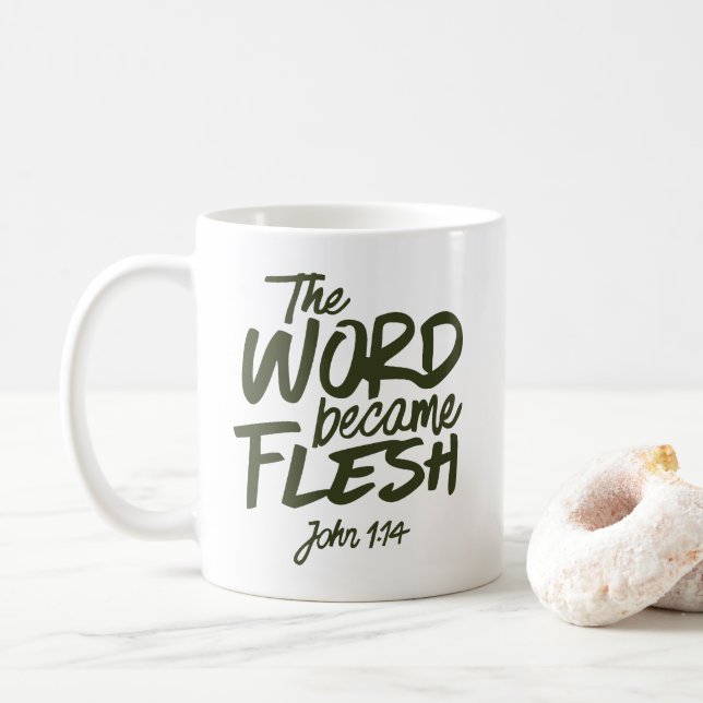 Caneca De Café And the Word became Flesh 2 (Com Donut)