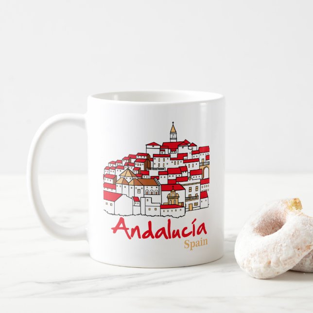Caneca De Café Andalucia 2 (Com Donut)