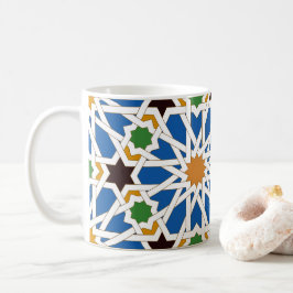 Caneca De Café Andalusian Tiles 10 (Real Alcazar, Seville)