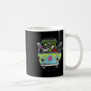 Caneca De Café Andando Hippie Van Halloween Costume Retro Bones