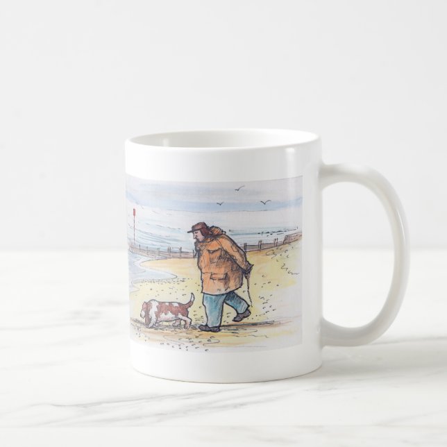 Caneca De Café Andando o cão - 02 (Direita)