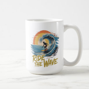 Caneca De Café Andar pela onda
