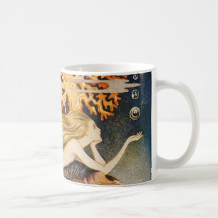 Caneca De Café Andersen: Desenho pequeno da sereia