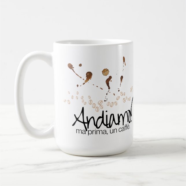 Caneca De Café Andiamo! Mãe Prima, Un Caffè (Esquerda)