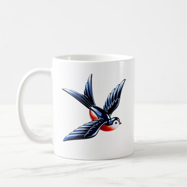 Caneca De Café Andorinha Voadora (Esquerda)