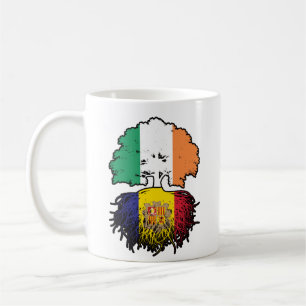 Caneca De Café Andorra Andorrânia Irlanda Árvore Bandeira