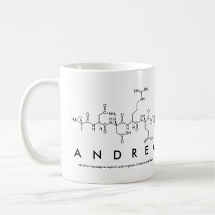 Caneca De Café Andrea peptidname mug