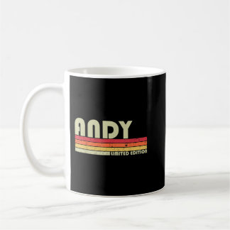 Caneca De Café ANDY Gift Name Personalized Funny Retro Vintage Bi