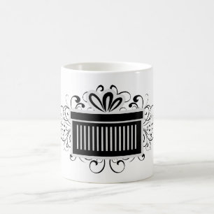 Caneca De Café Anéis de Férias Presentes, Preto
