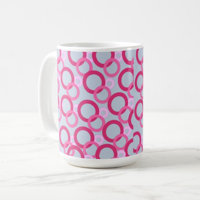 Caneca De Café Anéis de rosa (Frente Esquerda)