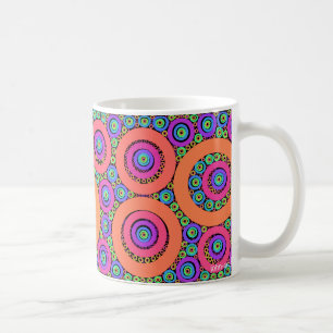 Caneca De Café anéis do fractal
