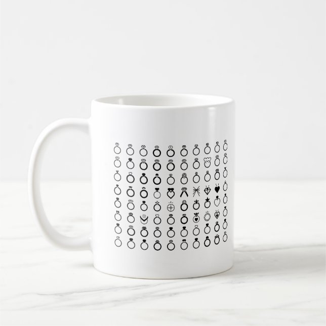 Caneca De Café Anel de Casamento (Esquerda)