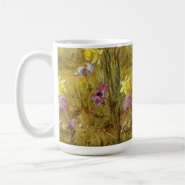 Caneca De Café Anemones e Daffodils artista americano Henry Newma