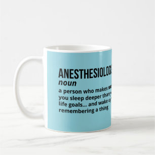 Caneca De Café Anestesiologista Café Mug - Definição Engraçada