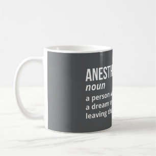 Caneca De Café Anestesiologista - Mug Engraçado de Definição de E