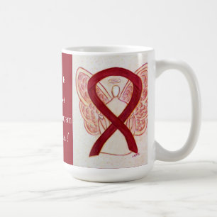 Caneca De Café Aneurisma Cérebro Sensibilização Fita Angel Cus