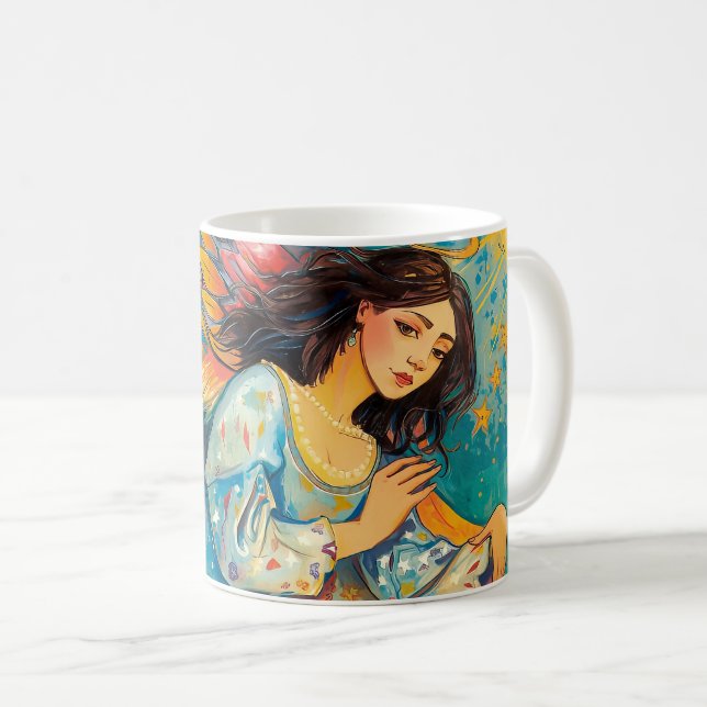 Caneca De Café Angel Hug  (Frente Esquerda)