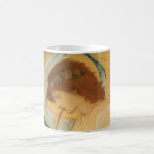 Caneca De Café Angel Jogando Flageolet Por Burne Jones