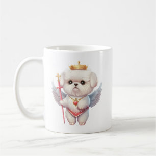 Caneca De Café Angel maltesa Puppy, amantes de cães maltes e dono