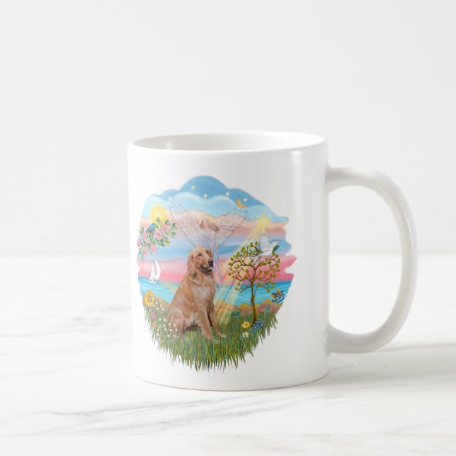 Caneca De Café Angel Star - Golden Retriever #2 (Direita)