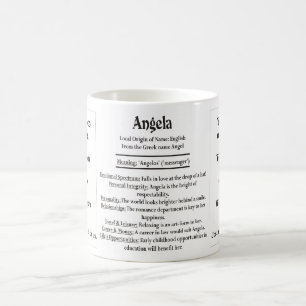 Caneca De Café Angela, a origem e o significado e sua foto