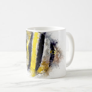Caneca De Café AngelFish Colorido Perfeito para proprietários de