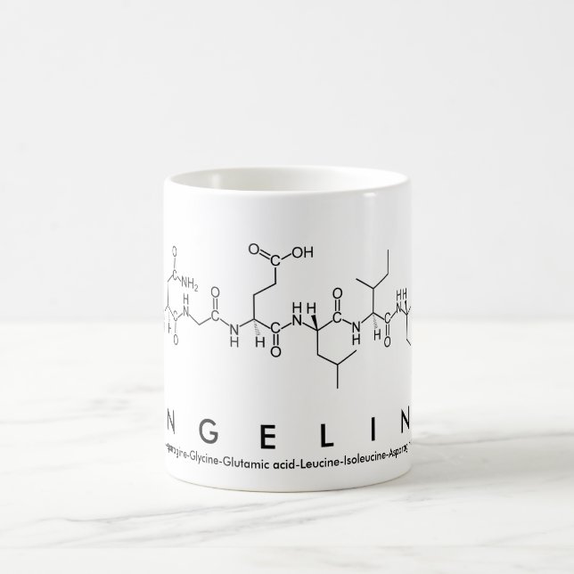 Caneca De Café Angelina peptide name mug (Centro)
