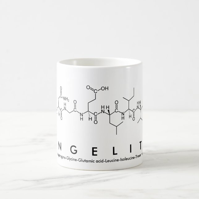 Caneca De Café Angelita peptide name mug (Centro)