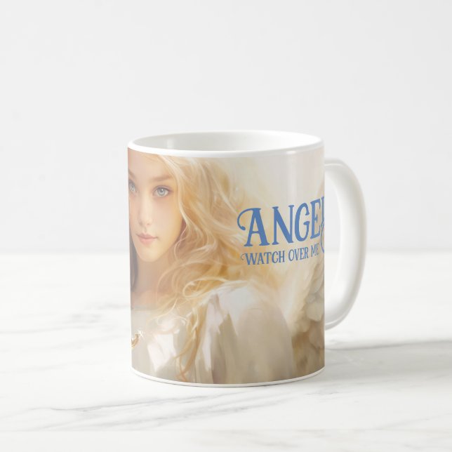 Caneca De Café Angels me vigia (Frente Esquerda)