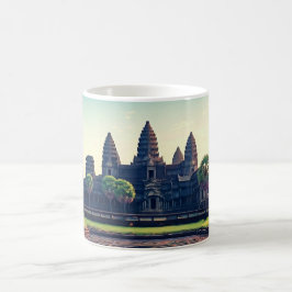 Caneca De Café Angkor Wat Cambodja no amanhecer