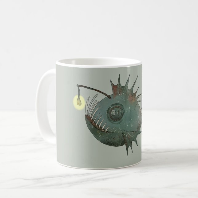 Caneca De Café Anglerfisch  (Frente Esquerda)