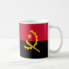 Caneca De Café Angola Flag Cerâmica Mug