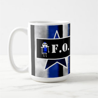 Caneca De Café Angry Alien Blue [ SKULLien ] by J.H.T.