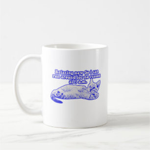 Caneca De Café Angry cat meme for cat owners and kitty lovers