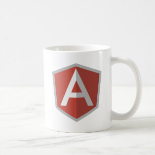 Caneca De Café AngularJS Shield Logotipo