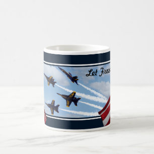 Caneca De Café Ângulos F/A-18 E/F Super Hornets de Jatos de mari