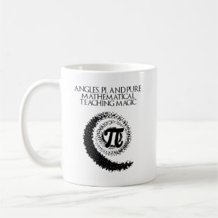 Caneca De Café Ângulos Pi Matemática Pura Ensino Magia Design