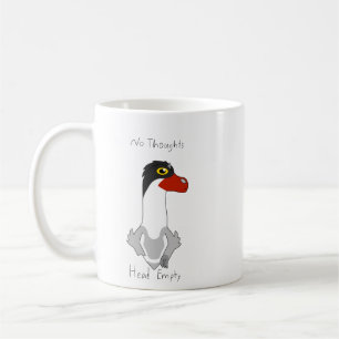 Caneca De Café Angus "No Thoughts, Head Empty" Memória Coffee