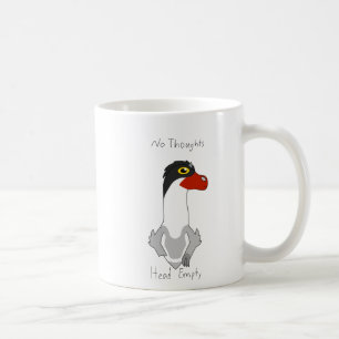 Caneca De Café Angus "No Thoughts, Head Empty" Memória Coffee